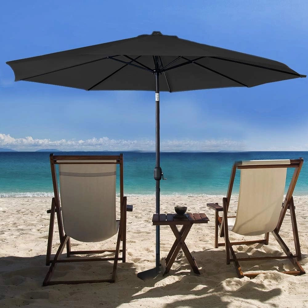 Ombrellone da balcone, 300 cm, pieghevole a 30°, con manovella, in alluminio, ombrellone da giardino, balcone, protezione UV, protezione solare, terrazza, giardino, spiaggia