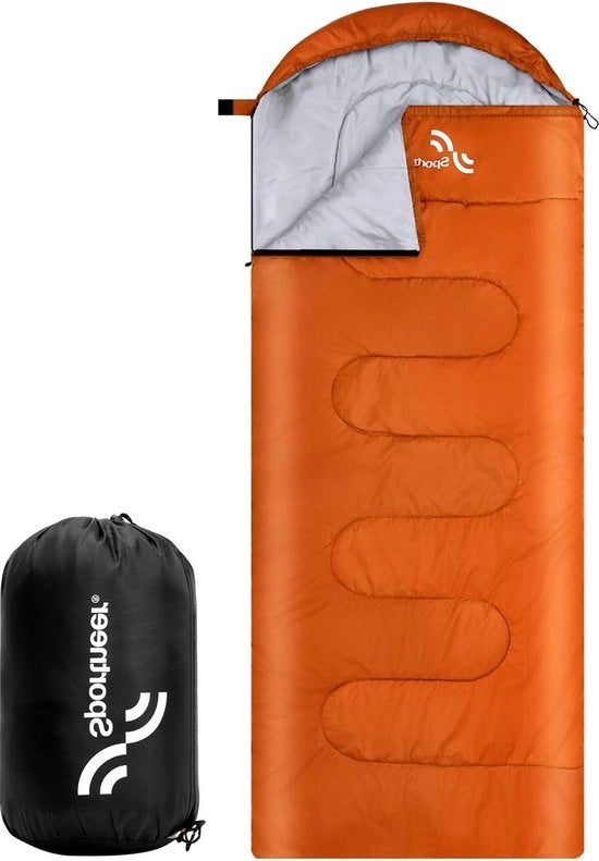 Sacco da campeggio esterno 3-4 stagioni XL - 220 x 85 cm - sacco estivo - sacco leggero - sacco per tenda - campeggio - imballo compatto - trasportabile - ultraleggero - per adulti - escursionismo - viaggi