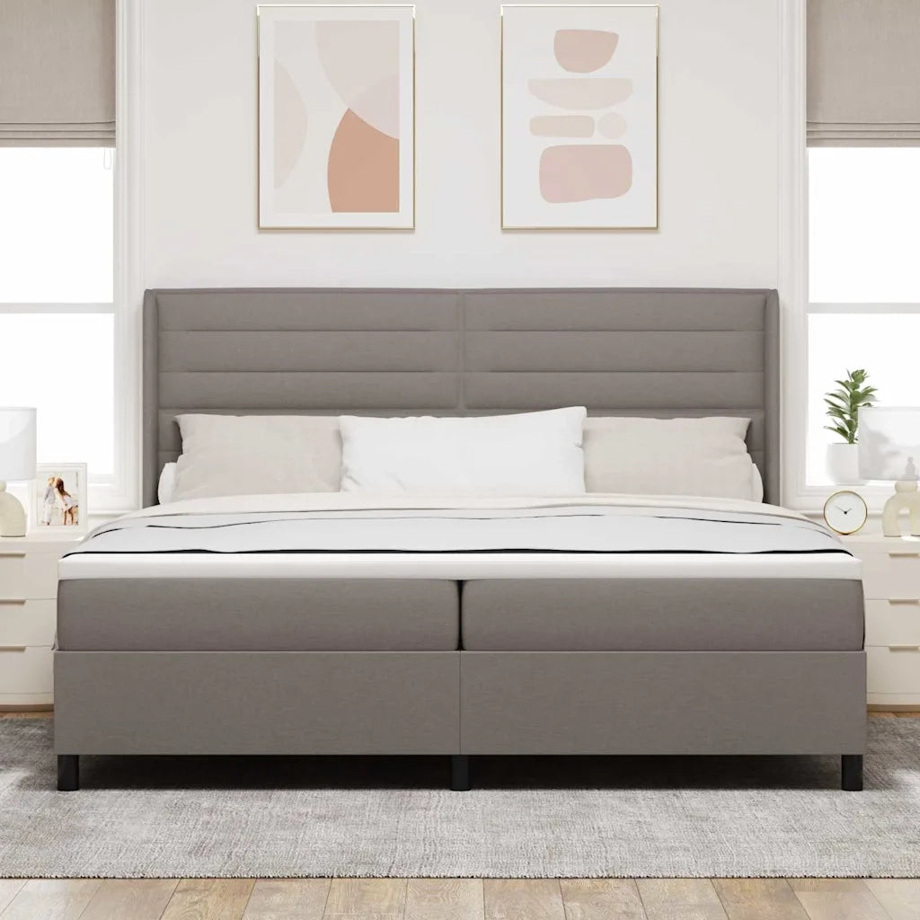 Letto a Sorgente LED con materasso Talpa 200 x 200 cm Tessuto 3343466