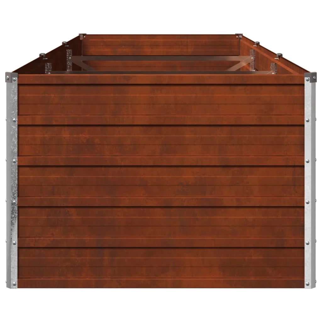 Letto rialzato da giardino Ruggine 240 x 80 x 55 cm cartone 8006413