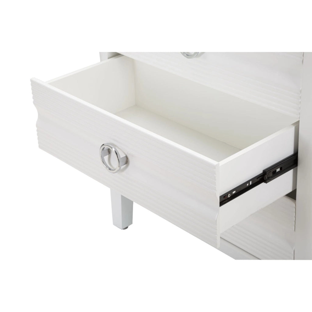 Cassettiera VKH7, Bianco, Legno, 81x40x84 cm