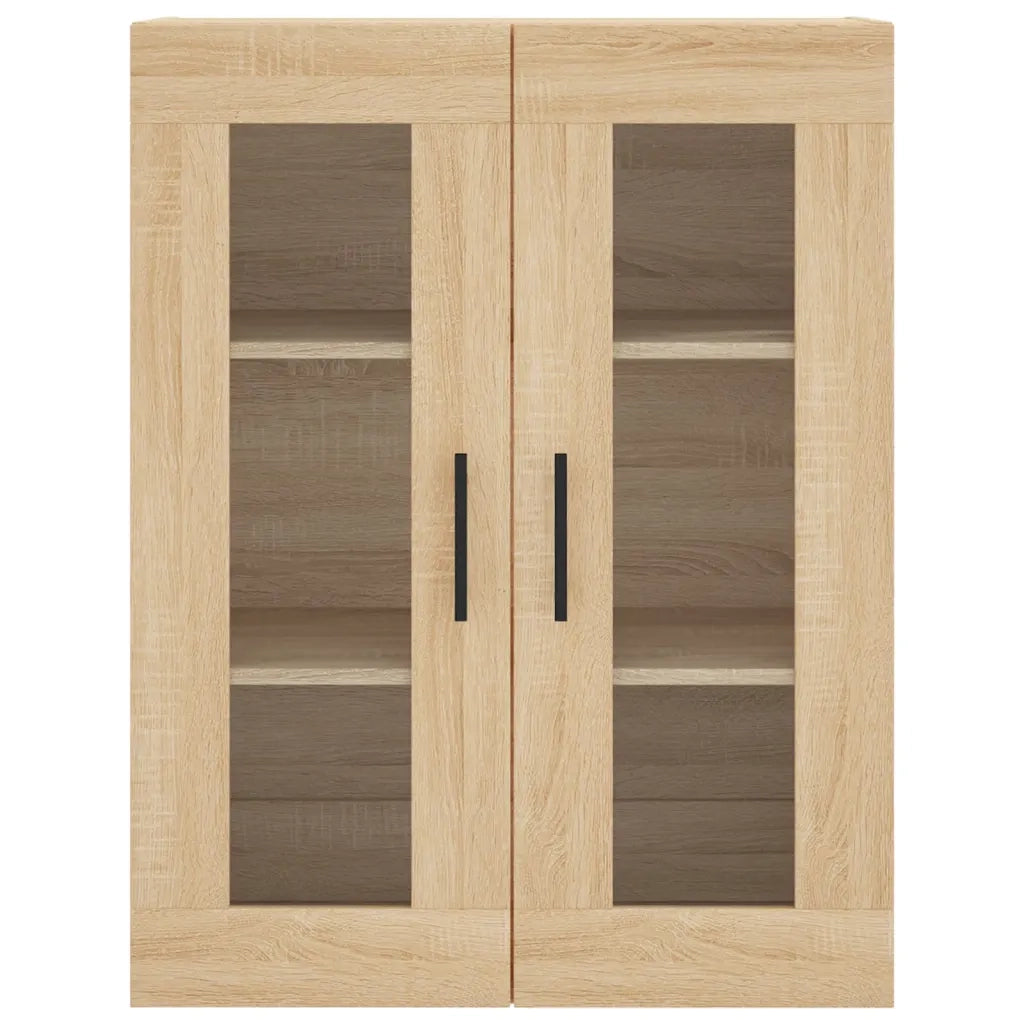 Credenza-Buffet-Armadio da cucina Rovere Sonoma 69,5x34x180 cm in Legno Multistrato 814337