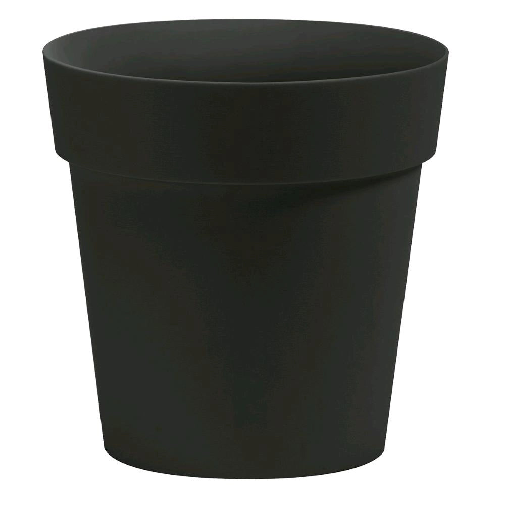Vaso Tondo Ø30x30H cm Antracite Fioriera Balconiera 14 Litri interni ed esterni (ARKè)