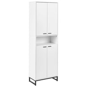Mobile porta scarpe con 8 ripiani e scomparti per scarpe soluzione di arredo per l'ingresso bianco