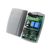 CIRCUITO RADIO RX2N-BOX 433,92 MHZ BICANALE 12V 24V TELECOMANDI RICEVITORE