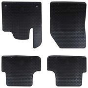 Tappetino per Auto 4 pcs Nero Gomma