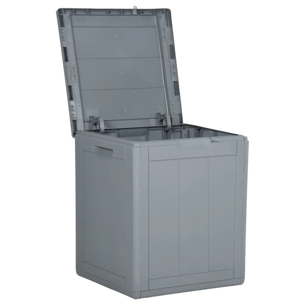 Baule da giardino 90 litri rattan PP grigio 02_0013050
