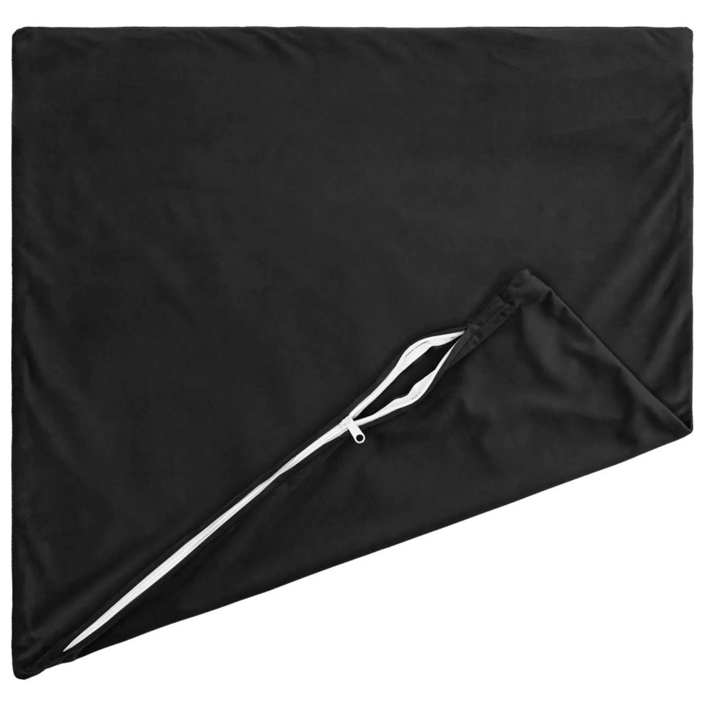Cuscino con cuscino HEERLEN 2 pz Nero Velluto 928192
