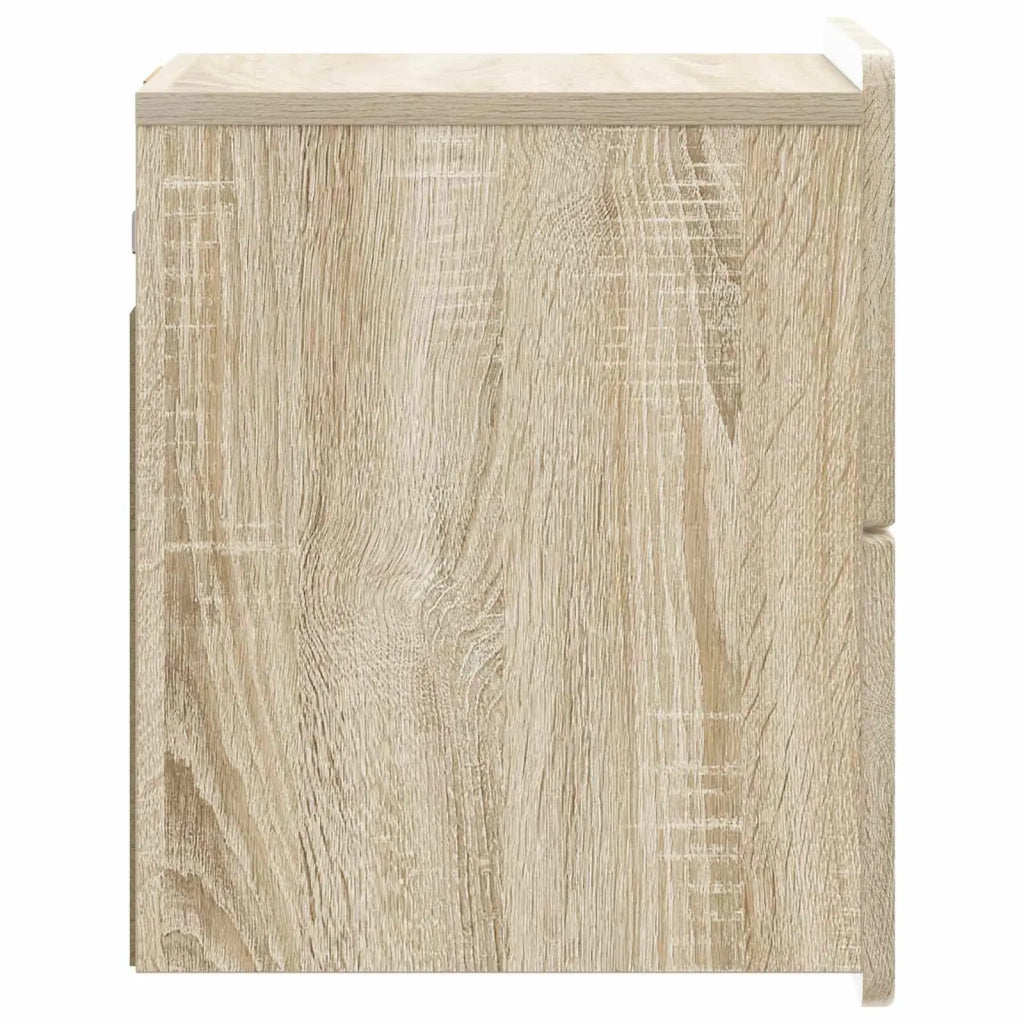 Mobiletto da notte a muro Rovere Sonoma 33 x 34,5 x 43 cm 898299