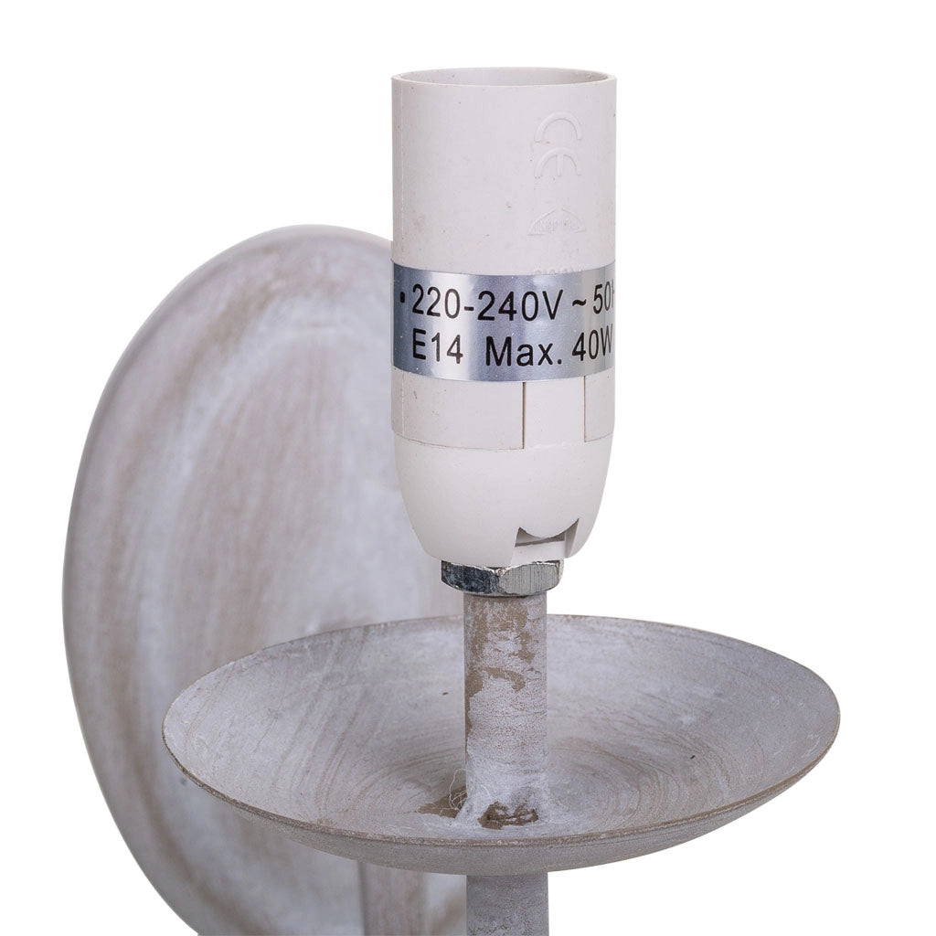 Lampada da parete grigia 22,5x9,5x19h
