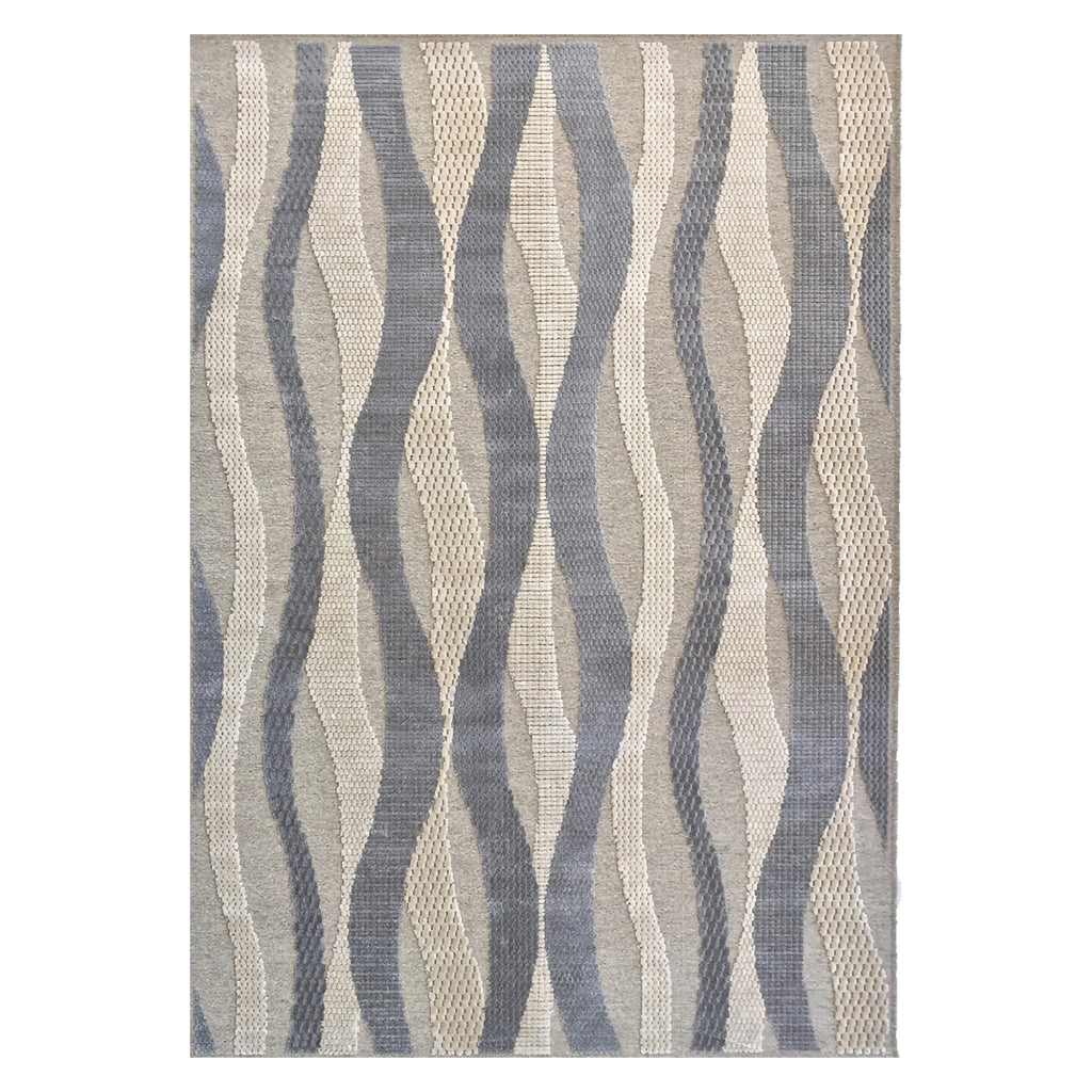 Lasane, Tappeto Punti 820000 m2 Pelo 100% Viscosa base Lana, 200x140 cm Beige