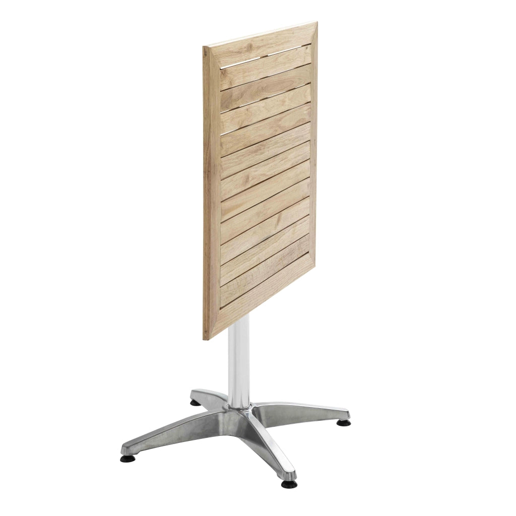 Oviala - Tavolo da terrazza pieghevole e 2 sedie in alluminio e legno