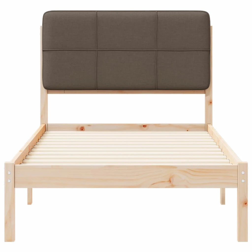 Letto con Testiera Rivestita Talpa 90 x 190 cm Pino massello 878017
