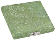 Racchetta per Pattini - Tas di Raccoglienza in Legno - Copertura con Tessuto di Cotone - Copertura per Pattini - Scatola di Raccoglienza - Dimensioni 7,5x3,5x2,5cm - Raccogliendosi