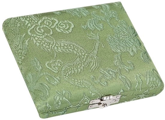 Racchetta per Pattini - Tas di Raccoglienza in Legno - Copertura con Tessuto di Cotone - Copertura per Pattini - Scatola di Raccoglienza - Dimensioni 7,5x3,5x2,5cm - Raccogliendosi