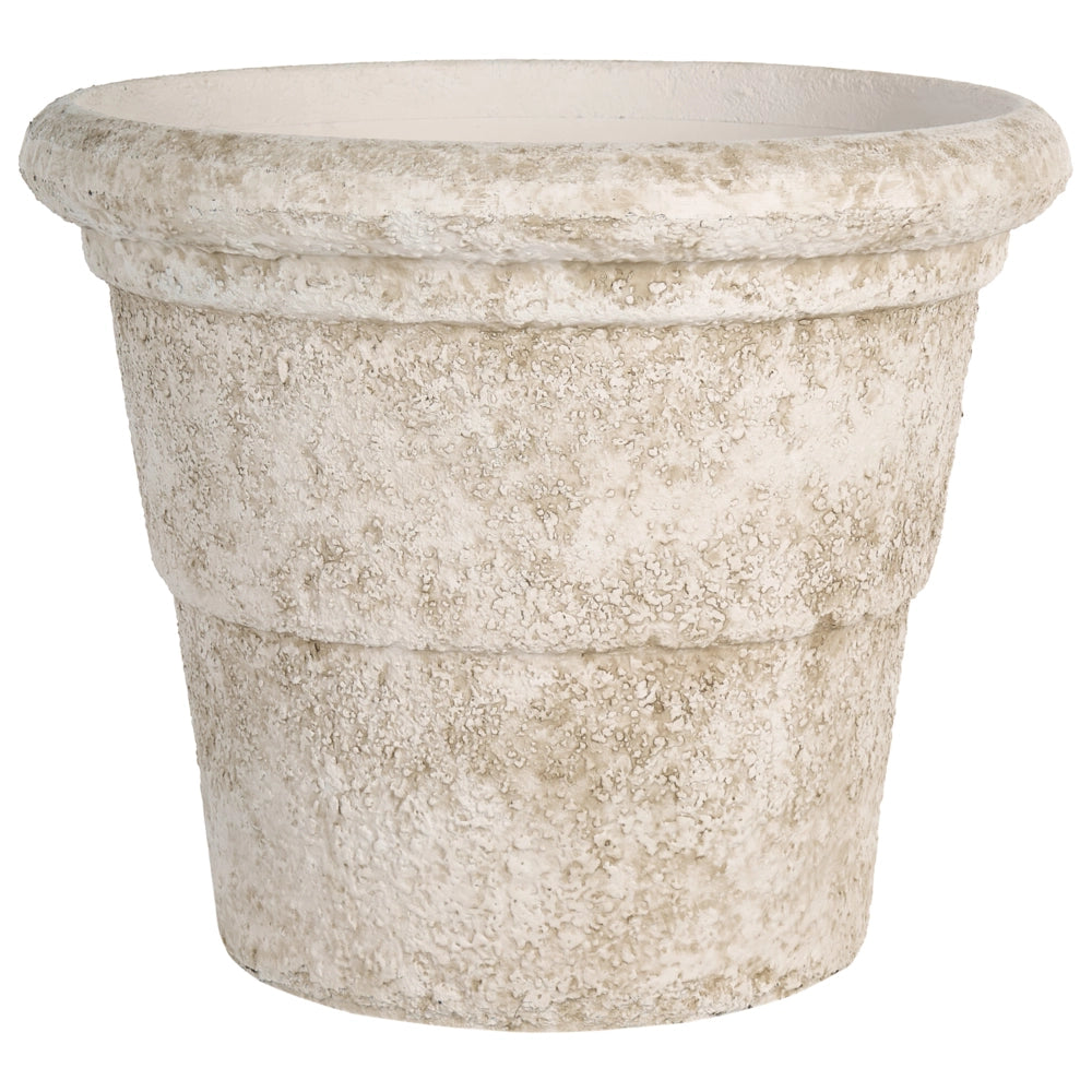 Vaso da fiori alto in pietra per giardino, per interni ed esterni 41x35 cm Beige chiaro giardino terrazzo
