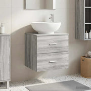 Mobile Lavabo da Parete Sonoma grigio 49,5 x 44,5 x 66,5 cm 890307