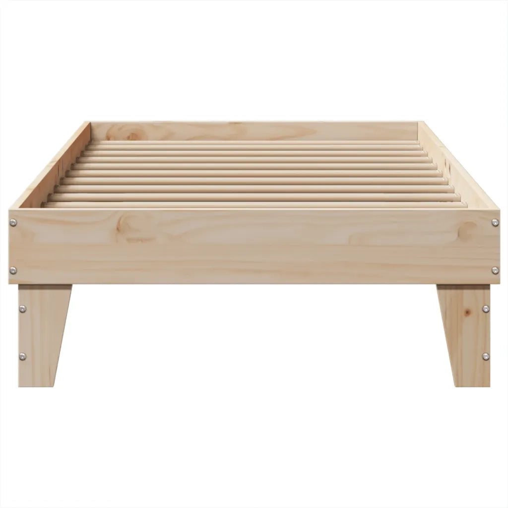 Letto senza Materasso 90x200 cm in Legno Massello di Pino 855364