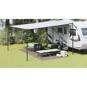 Tappeto da Tenda Grigio chiaro 500 x 250 cm Polietilene 42000194