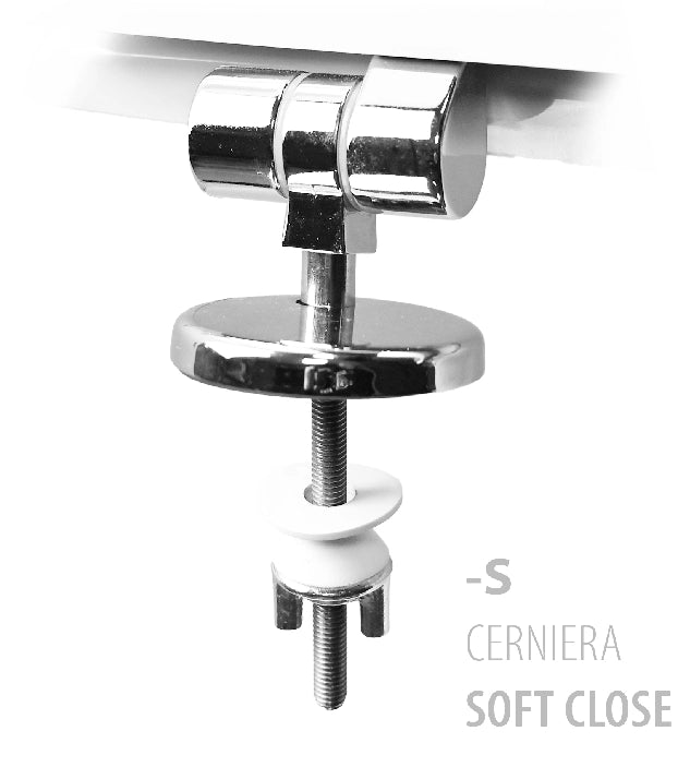 SEDILE WC PER GLOBO VASO LEI FORMA 1- Noce Scuro- CW- pezzi 1