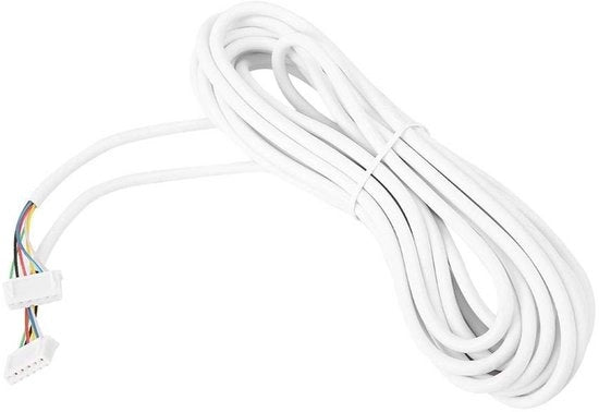 Cavo di ingresso 6 conduttori 5 m - Kabel in rame - Isolamento PVC - Bianco - Duraturo - 0,3 mm²