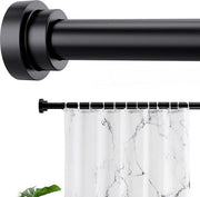Douchegordijnstang retrattile - Installazione semplice senza forare - Maniglia di tenda regolabile 73-164 cm - Maniglia di tenda in acciaio inossidabile da 25 mm per bagno e cucina