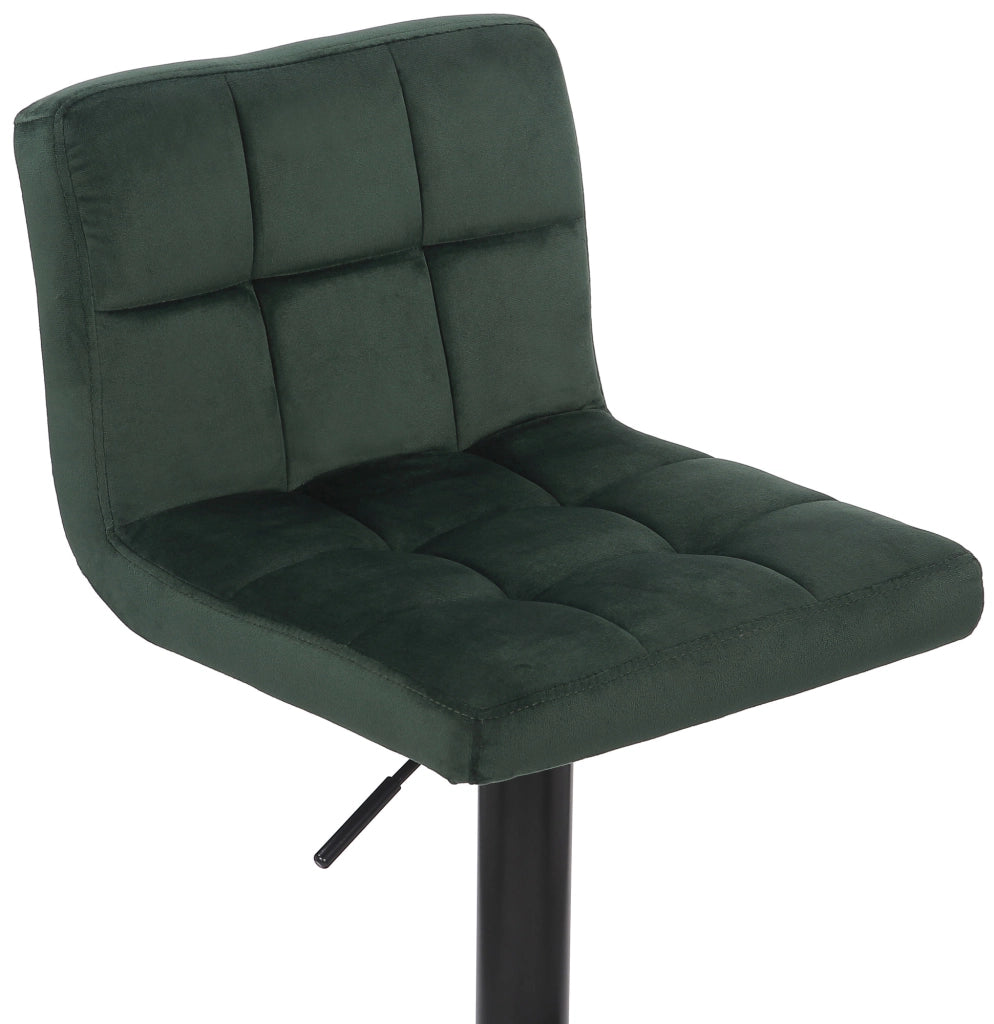Set di 2 sgabelli bar Feni in velluto verde