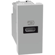 Caricatore USB Bticino MatixGO 20W con 1 porta tipo C grigio JG4192C