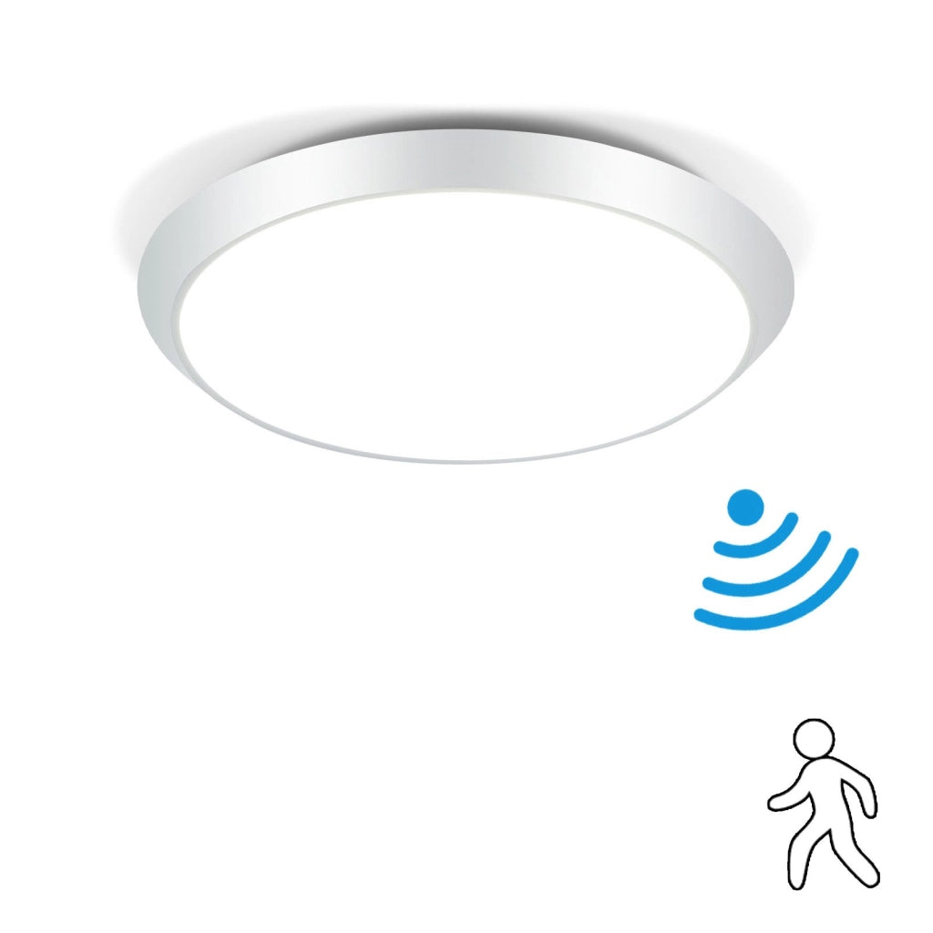 ZMH Lampada da soffitto plafoniera LED sensore movimento 15W 4000K per interni corridoio