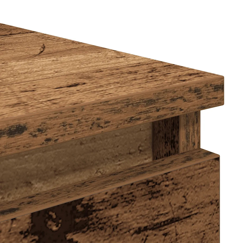 Credenza con Cassetti Legno Antico 37,5x35x99 cm in Truciolato