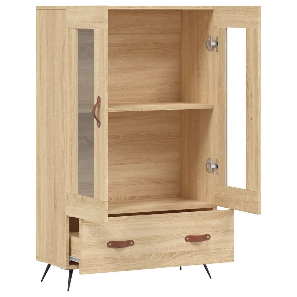 Credenza-Buffet-Armadio da cucina Rovere Sonoma 69,5x31x115 cm in Legno Multistrato 810456