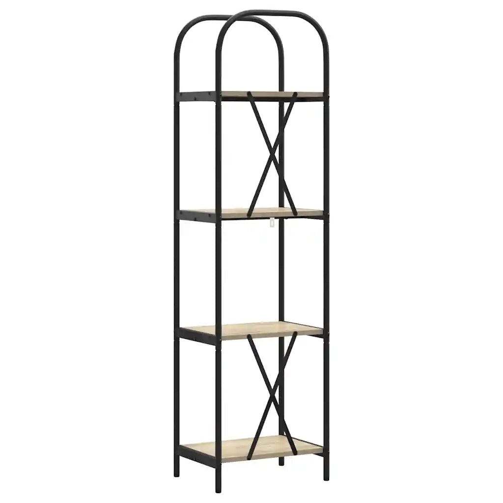 Libreria-Scaffale per Libri-Mobile di Stoccaggio Rovere Sonoma 40 x 30 x 146 cm Legno multistrato 349845