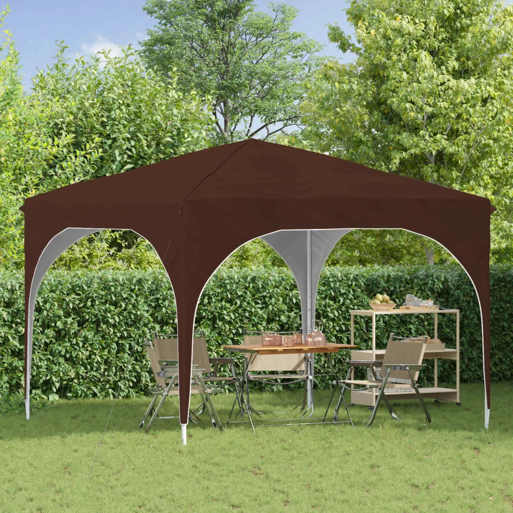 Tenda per feste a pop-up-Gazebo 290 x 290 x 245 cm Marrone 641448