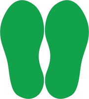 Stickermattoni di distanziamento - Distanziatori self-adesivi con rivestimento anti-slip - 10 paia impronte 250 x 100 mm - Verde stradale