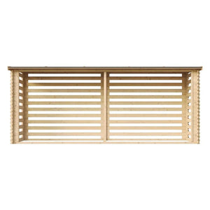 Legnaia da Esterno in Legno - 112x458xA199 cm/6,7 m3 TIMBELA M203