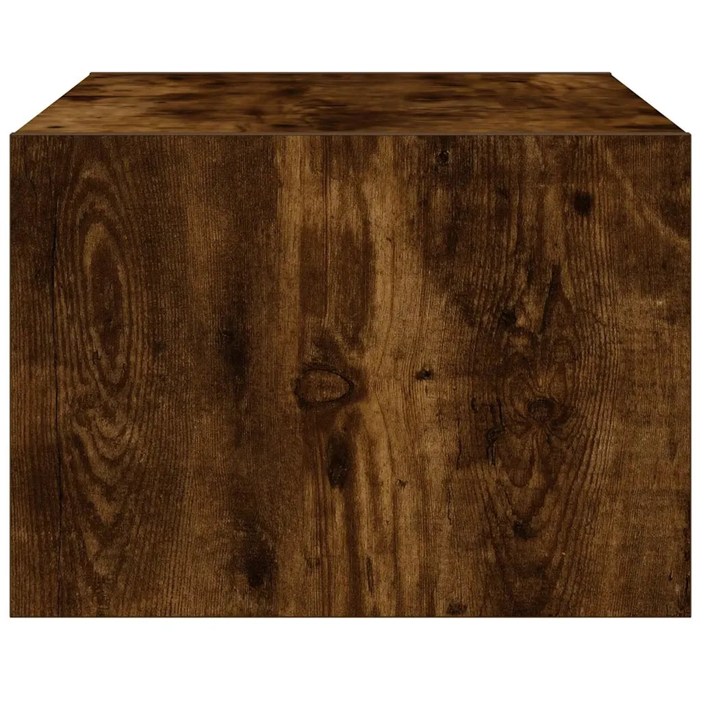 Mobile Porta TV con Luci LED Rovere Fumo 75x35,5x25 cm 860233