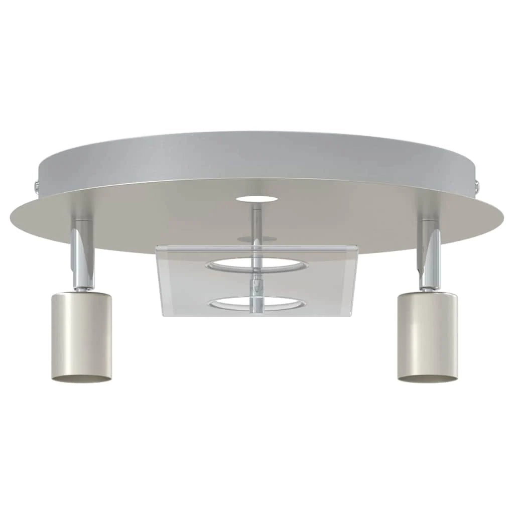 Moderno faretto da soffitto girevole 29 x 29 x 11 cm versatile ed elegante in acciaio nichelato 02_0058327