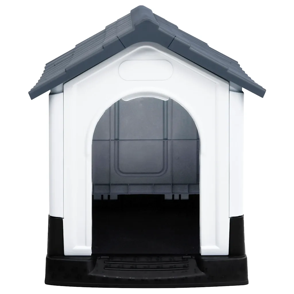 Casetta per Cani Grigia 57x68x66 cm in Polipropilene cod mxl 65722
