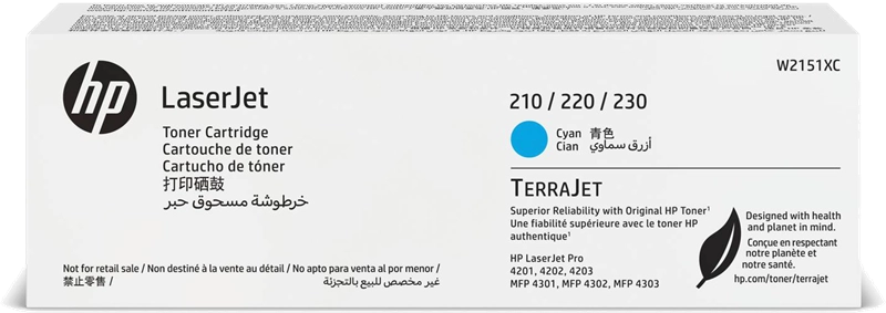 ORIGINAL HP toner ciano W2151XC