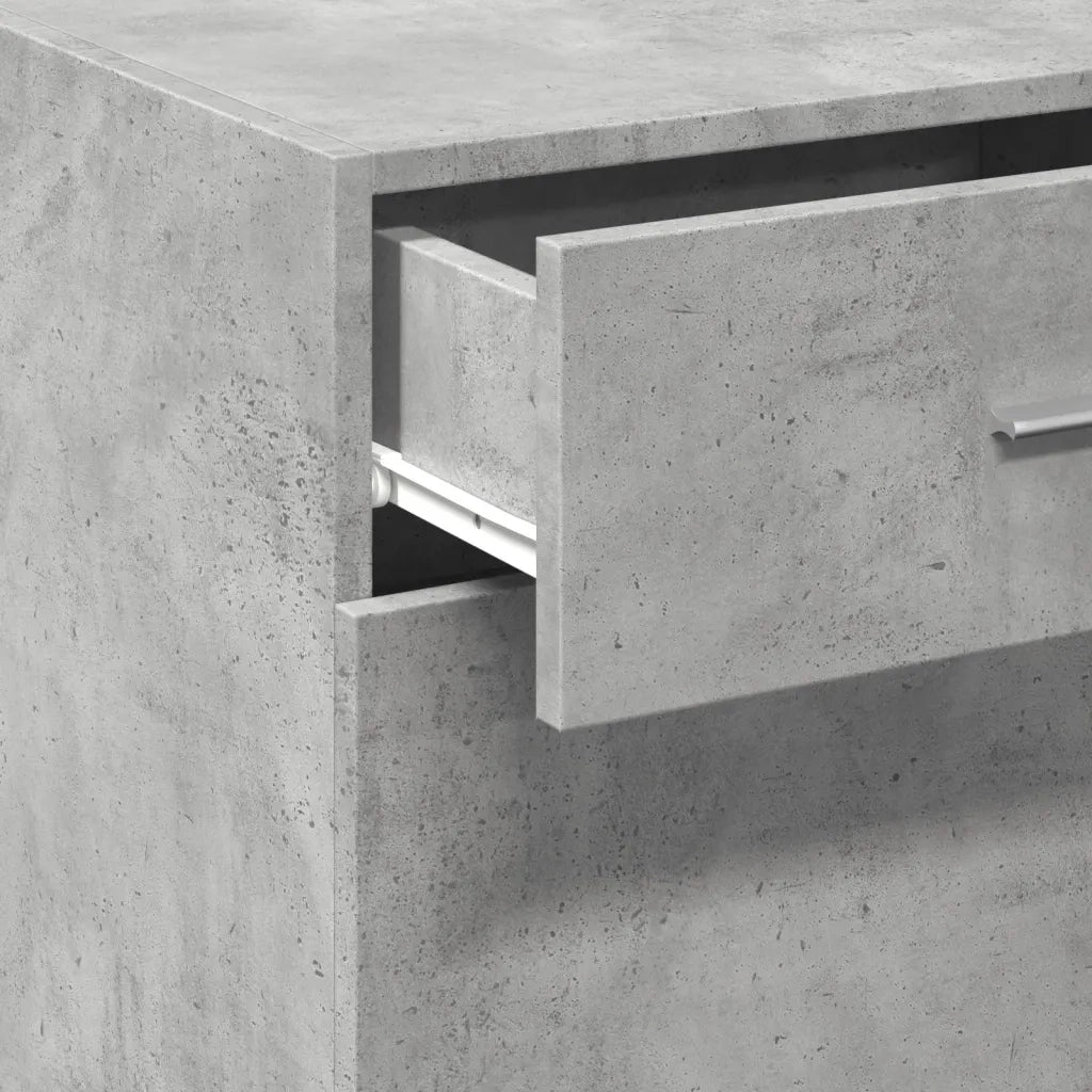 Credenza Grigio Cemento 50x42,5x93 cm in Legno Multistrato 846295
