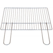 GRIGLIA BARBECUE IN TONDINO CON MANICI RICHIUDIBILI ACCIAIO CROMATO 56X40 CM