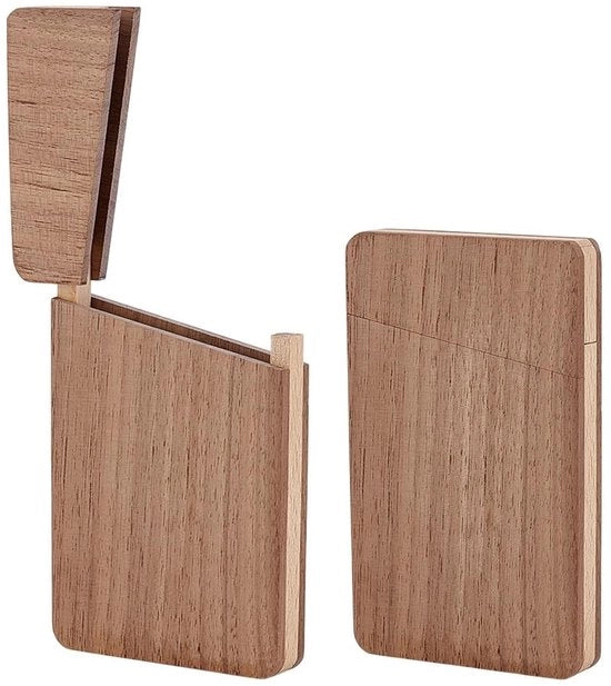 Supporto per mappe in legno di noce - Design portatile - Sottile - 15-20 mappe - Estetica professionale - Liscio lucido - Supporto per mappe