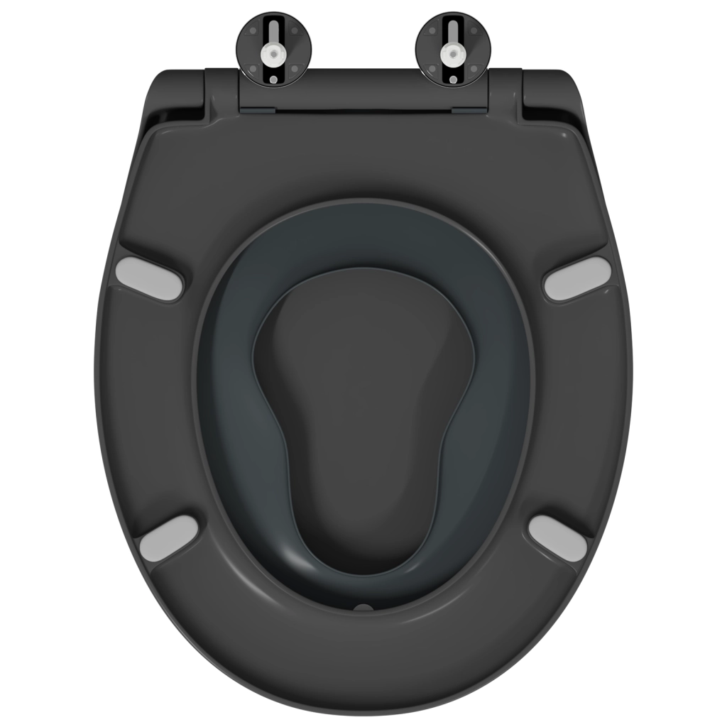 Sedile per Toilette Familiare con Sedile per Bambini Sgancio Rapido in Duroplast