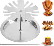 Recipiente per pollo - Pollo gallina - Griglia verticale - Con cassetta di riserva - 19,8 x 19,5 x 23,8 cm