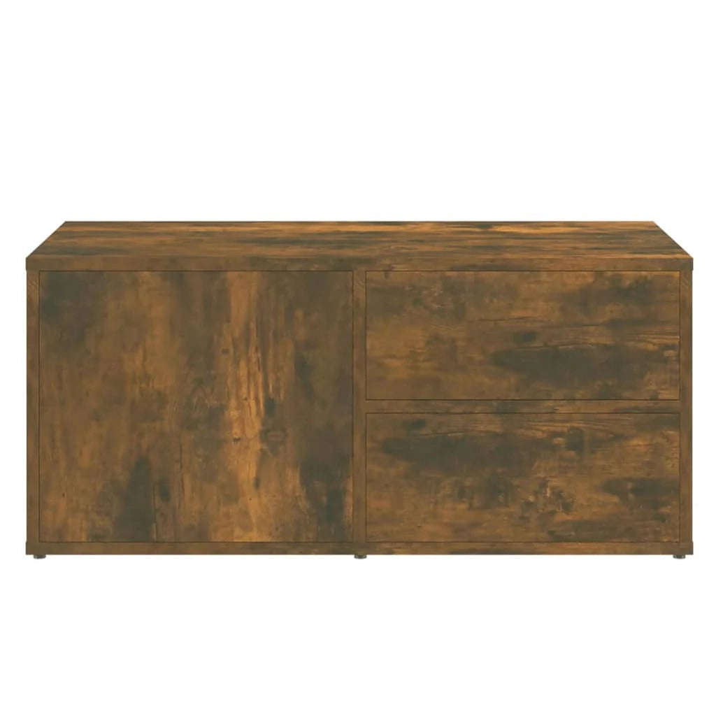 Mobile TV multimediale mensola TV credenza TV sala da pranzo soggiorno camera da letto rovere affumicato 80 x 34 x 36 cm legno ingegnerizzato marrone 02_0027385