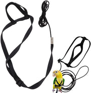 Strumento di allenamento esterno per uccelli da volo - grande/medio - 8 cinture formate - adatto a pappagalli e cacatue