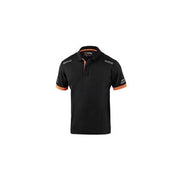 SPARCO POLO TOLEDO BLACK ORANGE TG XS