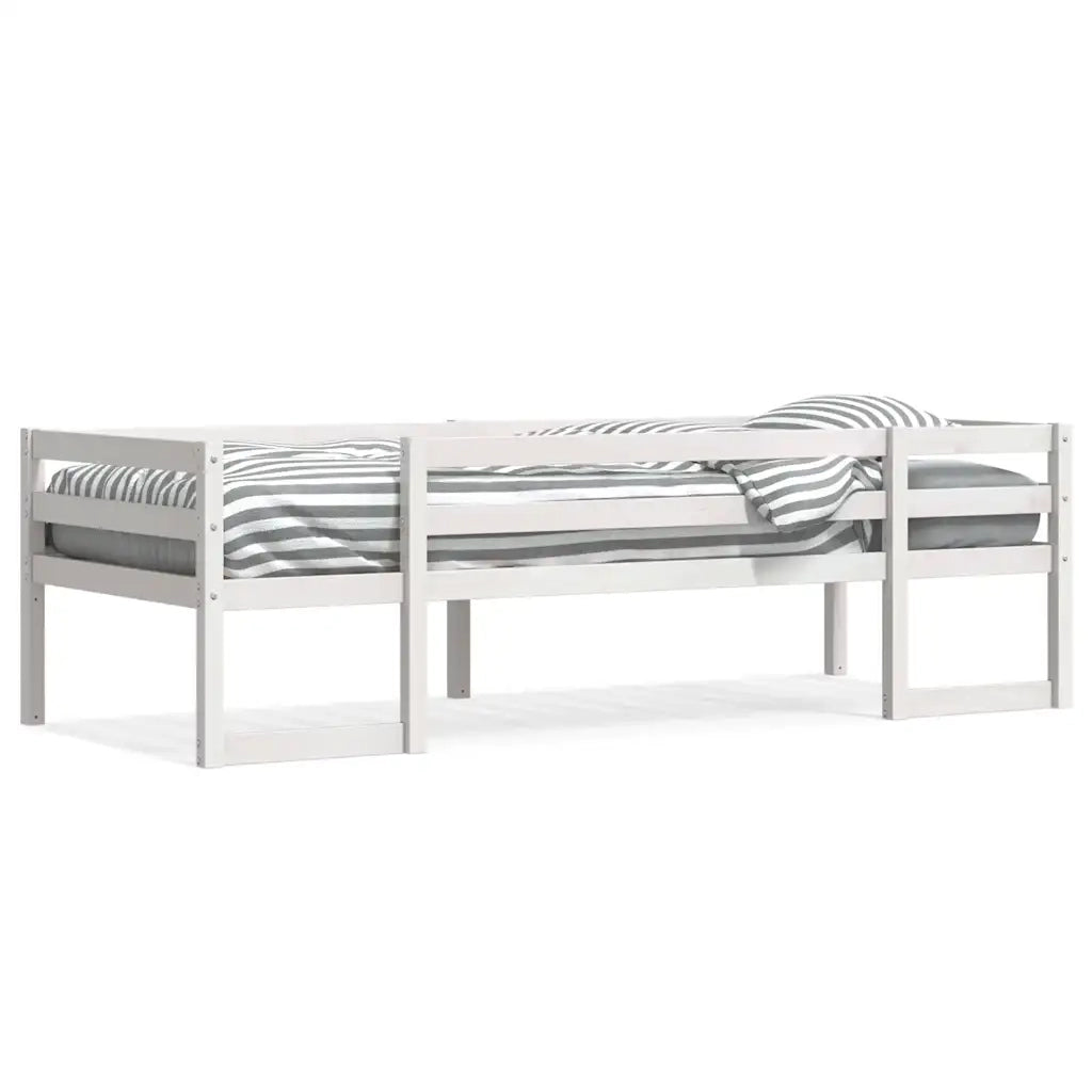 Giroletto per Bambini-Struttura Letto Bambini Bianco 75x190cm in Legno Massello di Pino