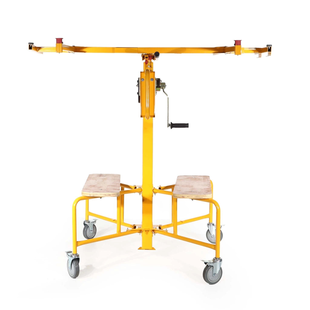 Sollevatore pannelli cartongesso max 75kg, altezza 145-350cm, Carrello Alzapannelli Alzalastre