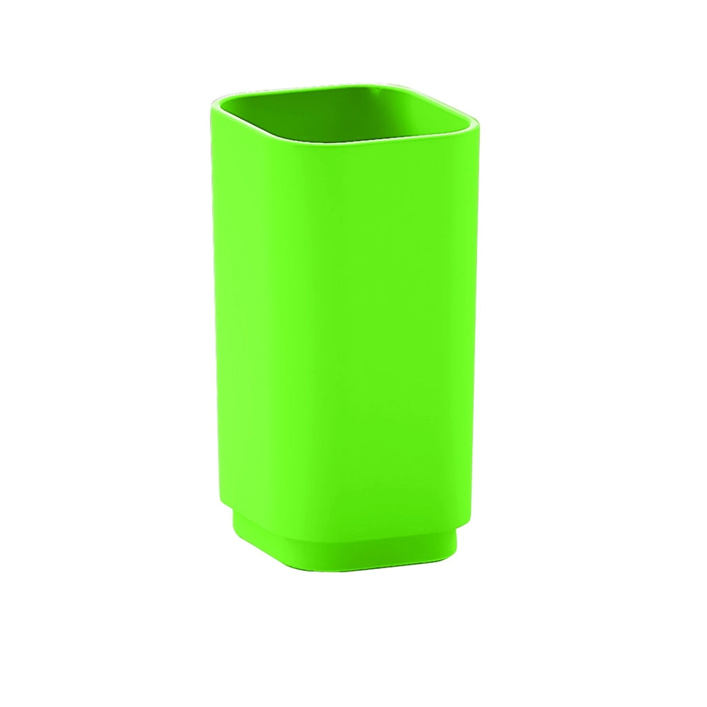 Set completo 4 pezzi d'appoggio in plastica riciclata SE99 serie Gedy SEVENTY Verde Pistacchio